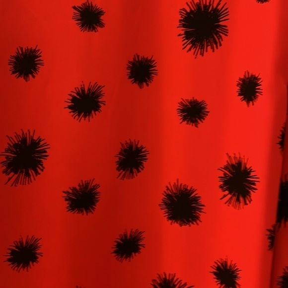 Who What Wear red with black design 3/4 sleeved dress. Size Small. NWT - Picture 7 of 11